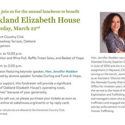 2018 Oakland Elizabeth House Annual Spring Luncheon Oakland
